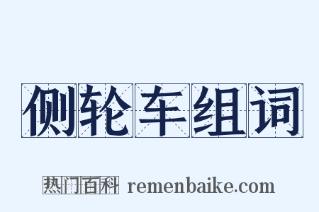 侧轮车组词是什么意思的图片